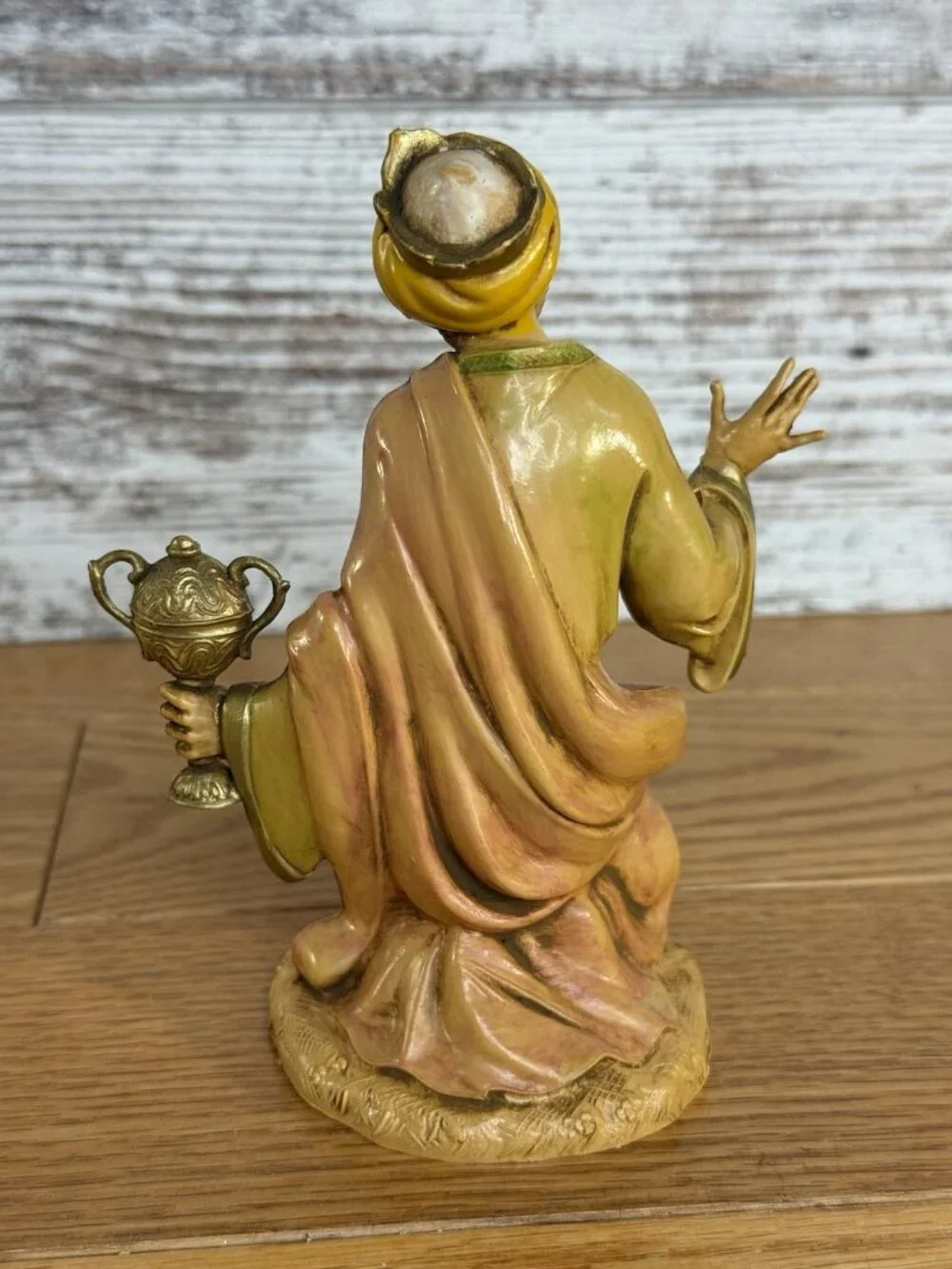 Vintage 1983 Fontanini Depose Italy #303 Wise Man GASPAR 7.5 Scale W/Story Card